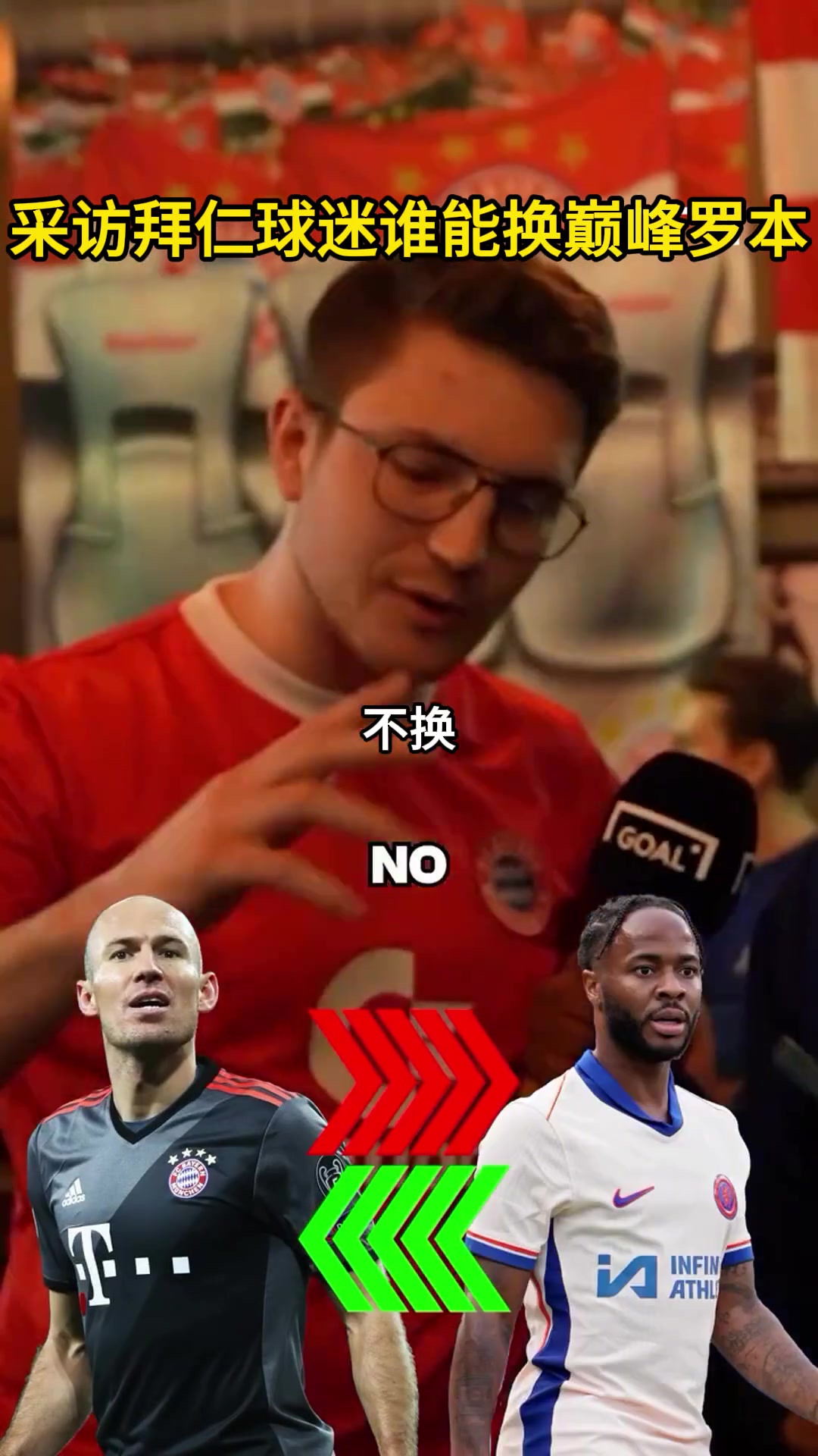 采訪拜仁球迷誰能換巔峰羅本