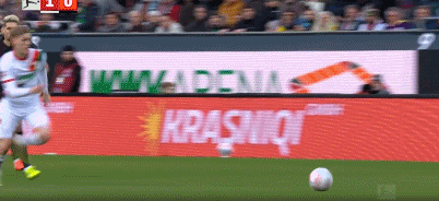 半場(chǎng)：奧格斯堡2-0勒沃庫(kù)森，吉安努利斯傳射，安東-卡德破門